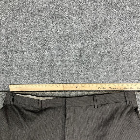 Unknown Brand Pants Mens 38x30 Gray Wool Blend Dress Pleated Classic Formal - Picture 6 of 10